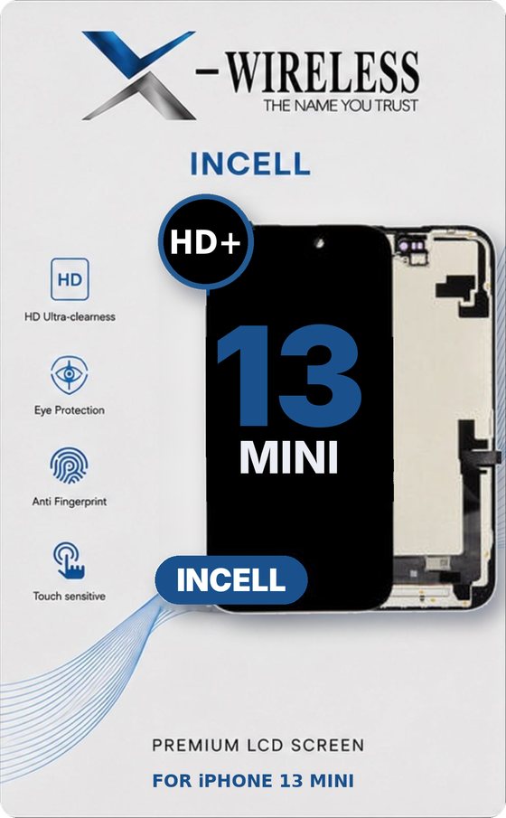 X-Wireless incell HD+ LCD screen — Incell LCD Screen Assembly for iPhone 13 mini