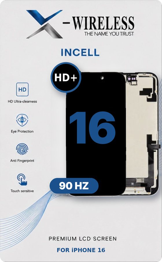 X-Wireless incell HD+ LCD screen — Incell LCD Screen Assembly for iPhone 16