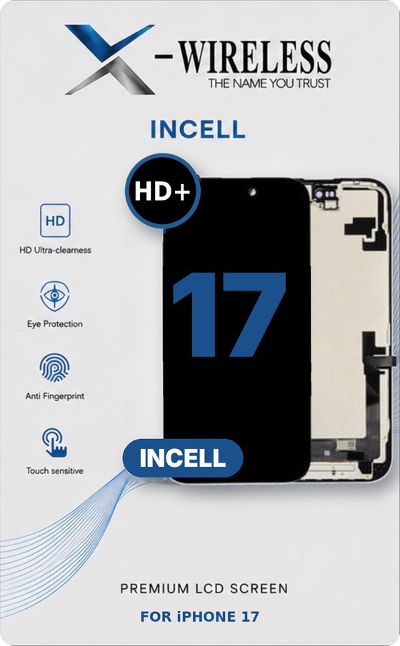 X-Wireless incell HD+ LCD screen — Incell LCD Screen Assembly for iPhone 17